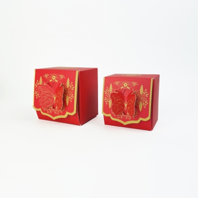 蝴(hú)蝶鎖扣喜糖盒(hé)